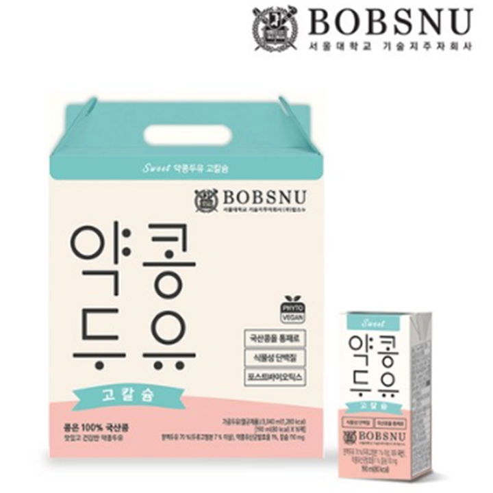 BOBSNU 밥스누 Sweet 약콩두유 고칼슘 16입 