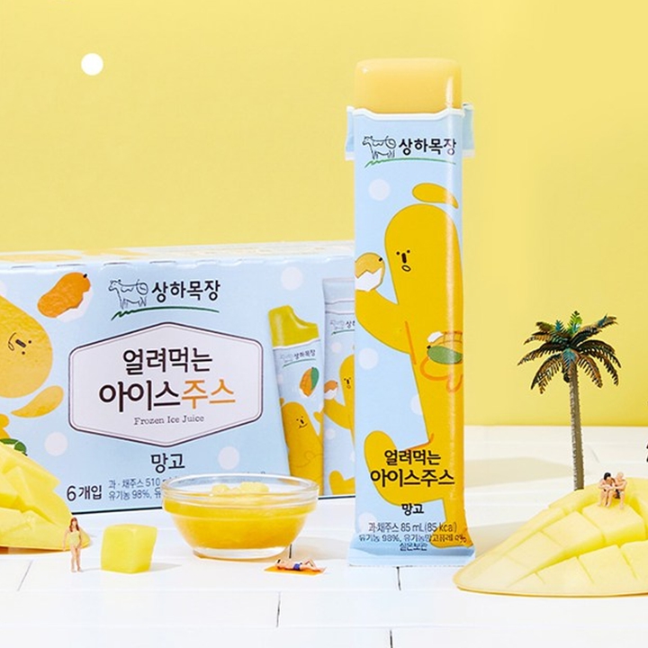 상하목장 얼려먹는 아이스주스 망고 85ml*6개