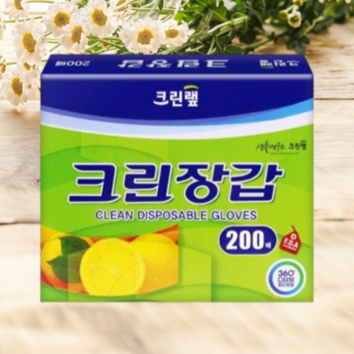 크린랩 크린장갑 200매 (위생장갑)