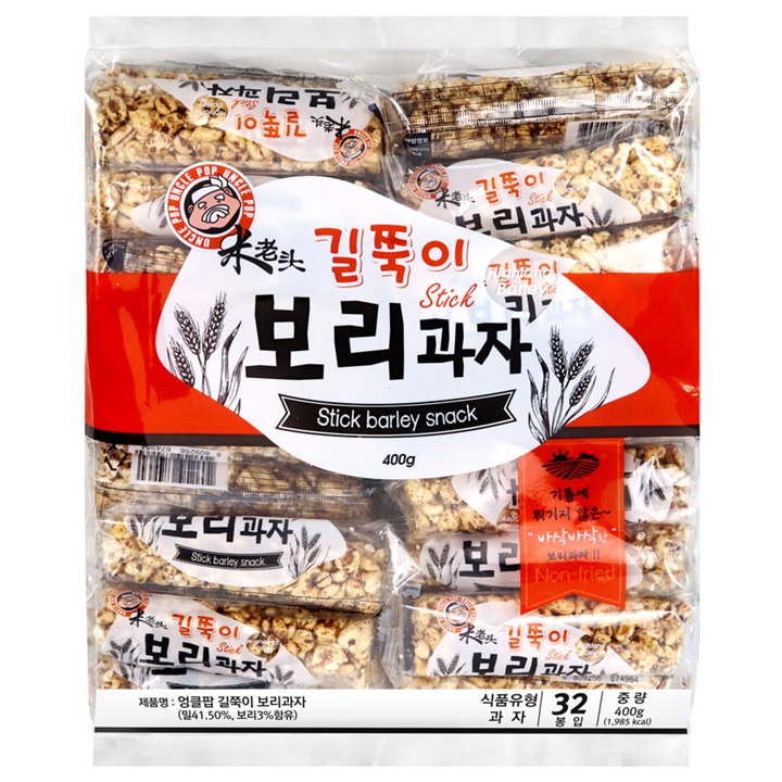 엉클팝 길쭉이 보리과자 32봉