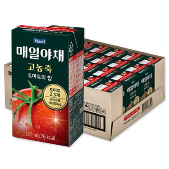 매일야채 고농축 토마토의힘 125mL X 24팩