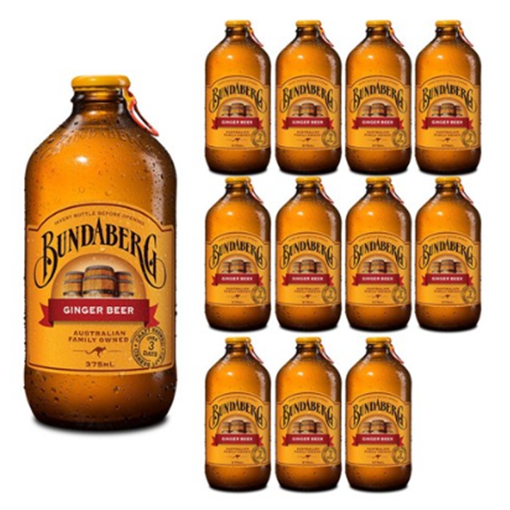 분다버그 진저비어 탄산음료(노랑) 375ml x 12병