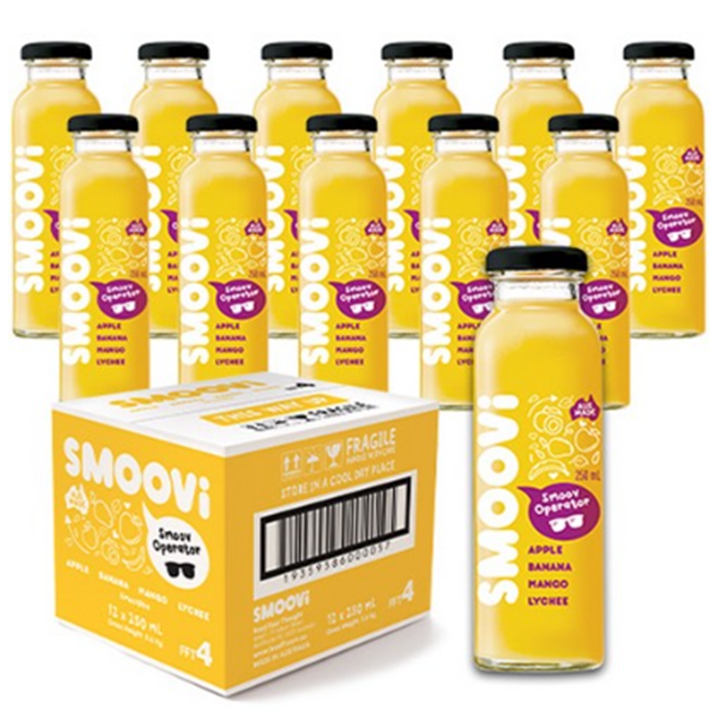 스무비 애플 바나나 망고리치 과일주스 250ml x 12병