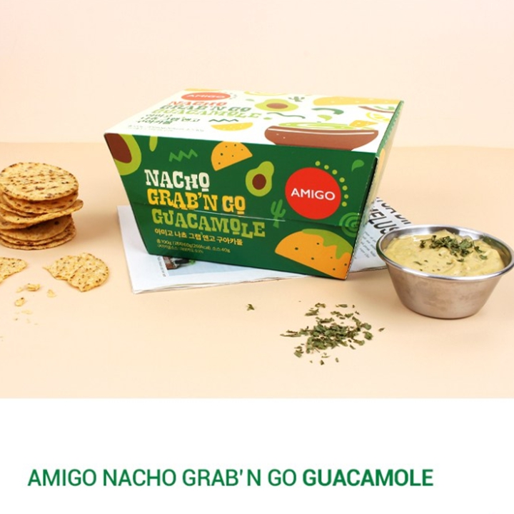 (유통기한임박할인) 아미고 나쵸 그랩앤고 구아카몰(녹색) 100g