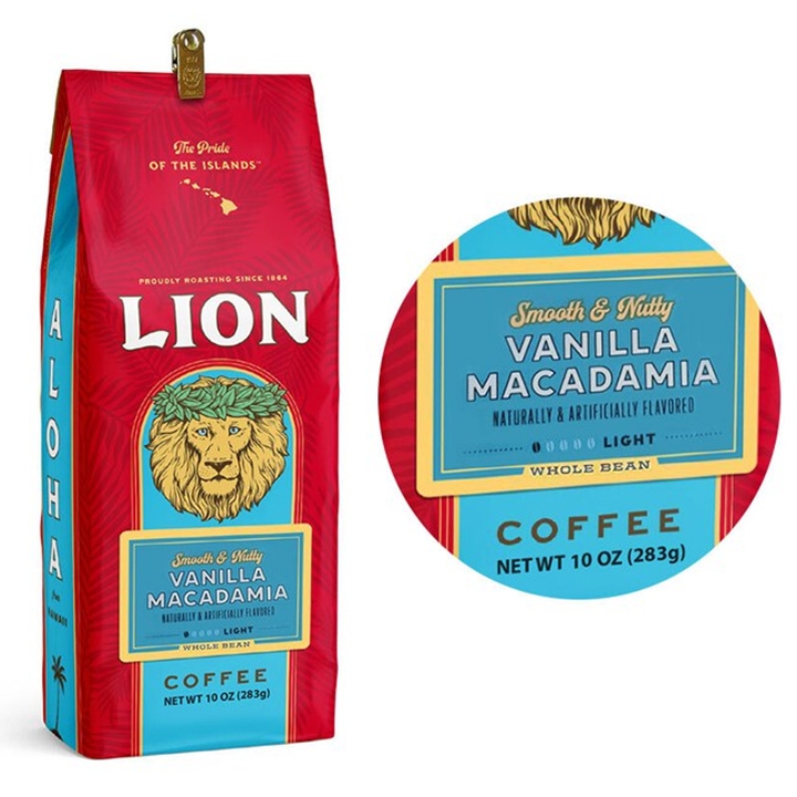 LION 라이언 바닐라 마카다미아 원두커피 283g (홀빈) 
