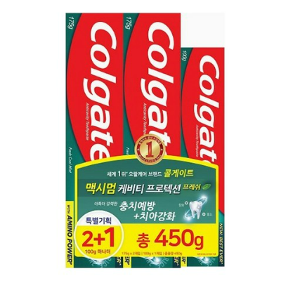 콜게이트 쿨민트 치약 3개 (175g x 2개 + 100g x 1개)