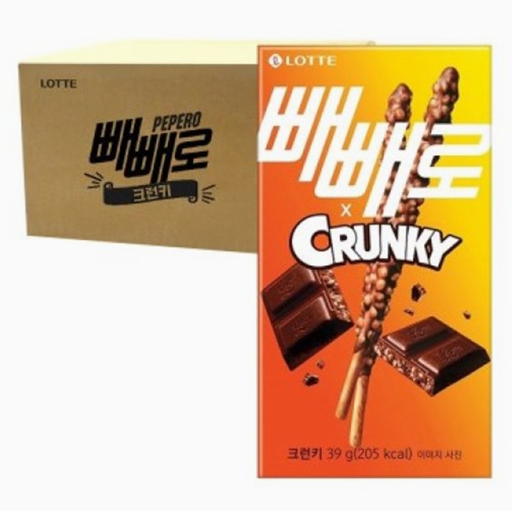 [박스] 롯데 빼빼로 크런키 39g x 40개