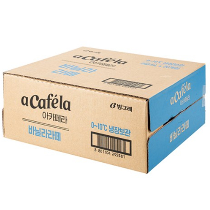 빙그레 아카페라 바닐라라떼 240ml x 20병