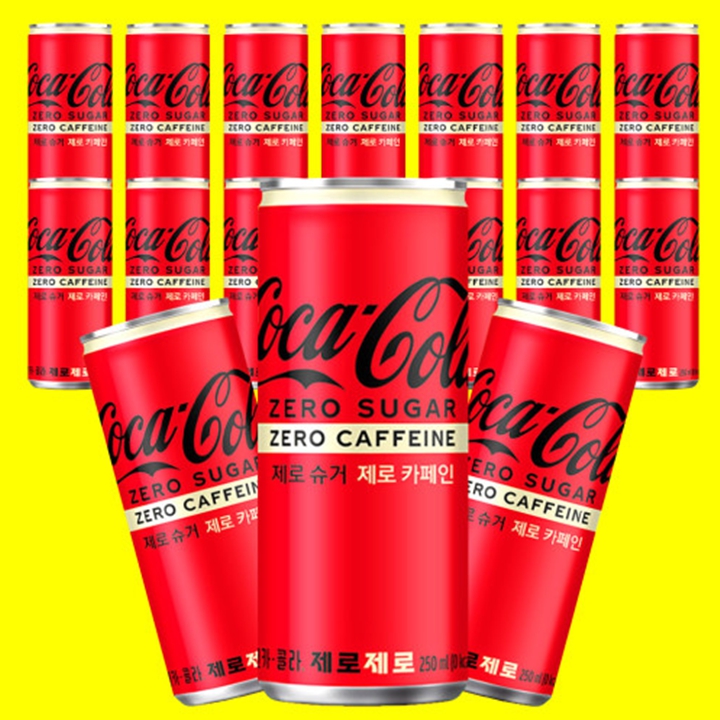 [박스]코카콜라 제로슈거 제로카페인 250ml x 30캔(골드라벨)