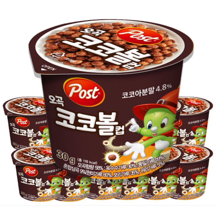 포스트 오곡코코볼컵 30g x 12컵