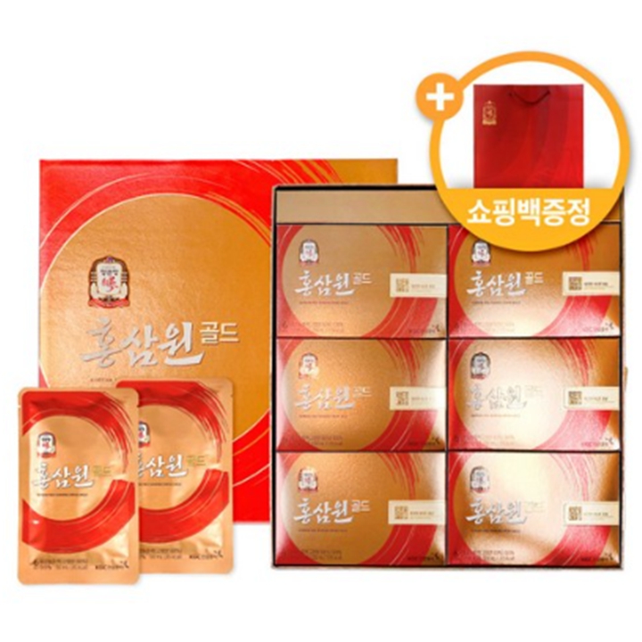 정관장 홍삼원골드 선물세트 50ml x 30포 + 쇼핑백