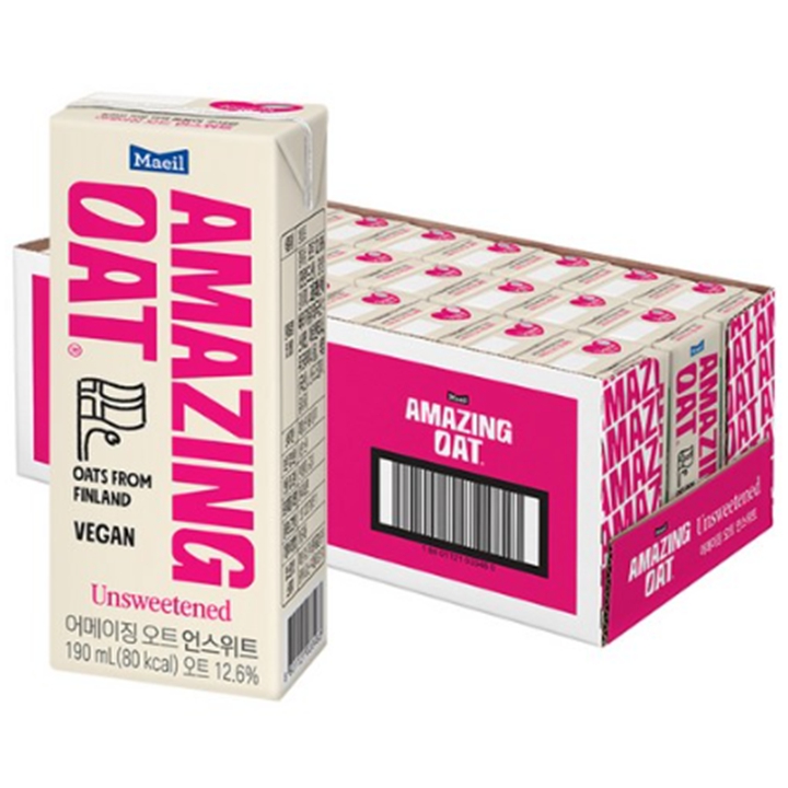 매일 어메이징 오트 언스위트 비건음료 190ml x 24팩