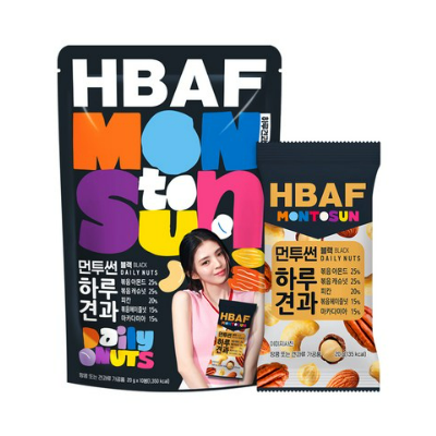 HBAF 바프 먼투썬 하루견과 블랙 20g*10개입