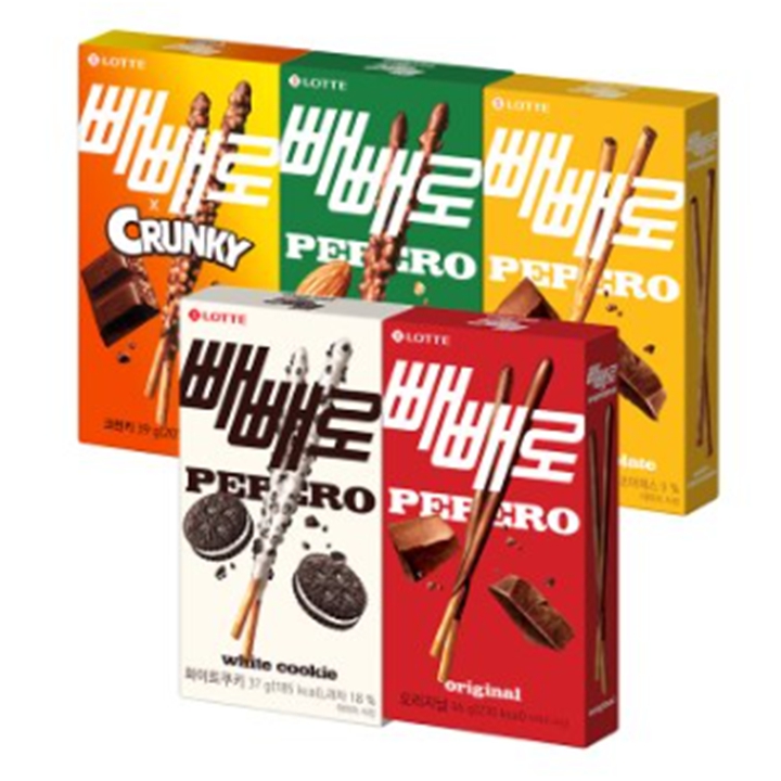 [박스] 롯데 빼빼로 혼합 5종 40개