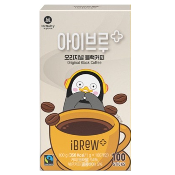 맥널티 아이브루+ 오리지널 블랙커피 100스틱