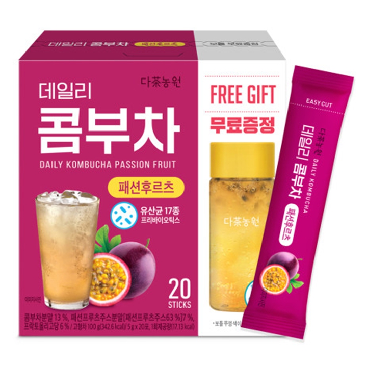 데일리 콤부차 패션후르츠 20T + 물병증정기획