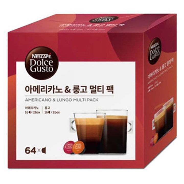 ◈네스카페 돌체구스토 아메리카노 룽고 멀티팩 64캡슐