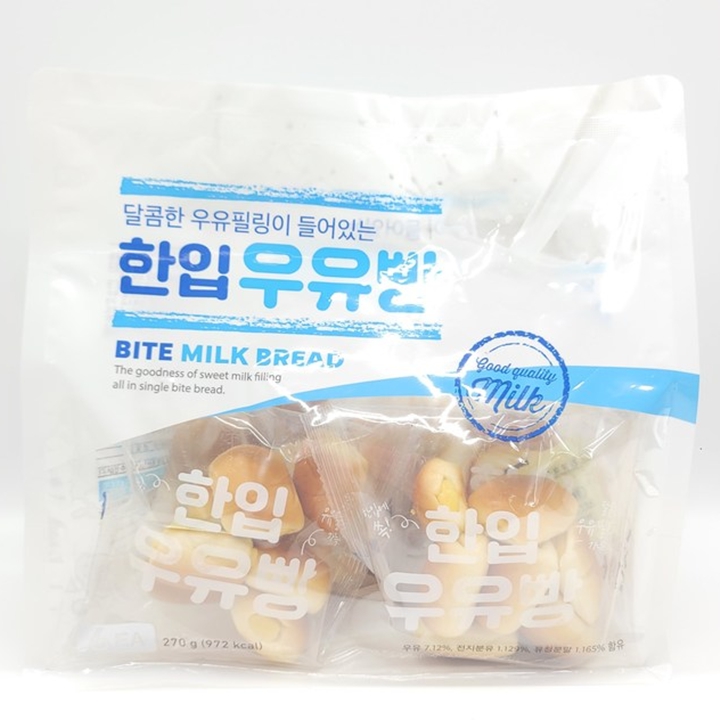 베이커리 한입 우유빵 미니 6개 x 6봉