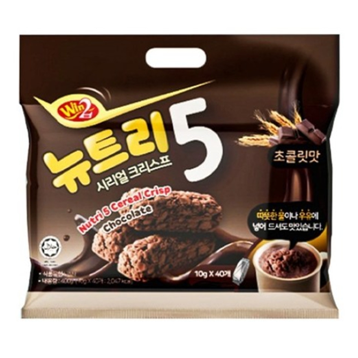 (임박할인) Win2 뉴트리5 시리얼 크리스프 초콜릿맛 400g