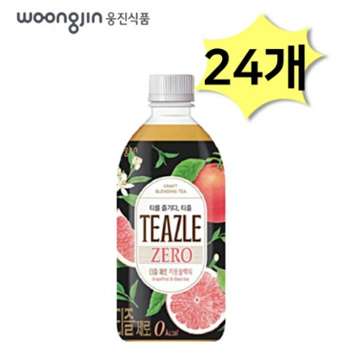 [박스] 티즐 제로 자몽블랙티 500ml x 24페트