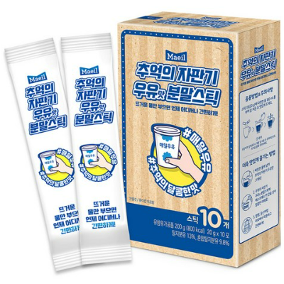 (임박할인 5월20일) 매일 추억의 자판기 우유맛 분말스틱 10T