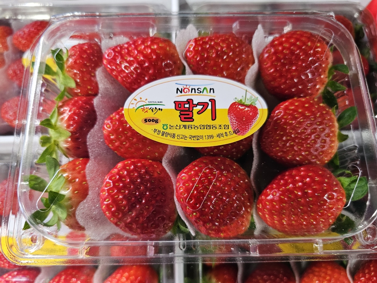 논산 딸기 500g팩