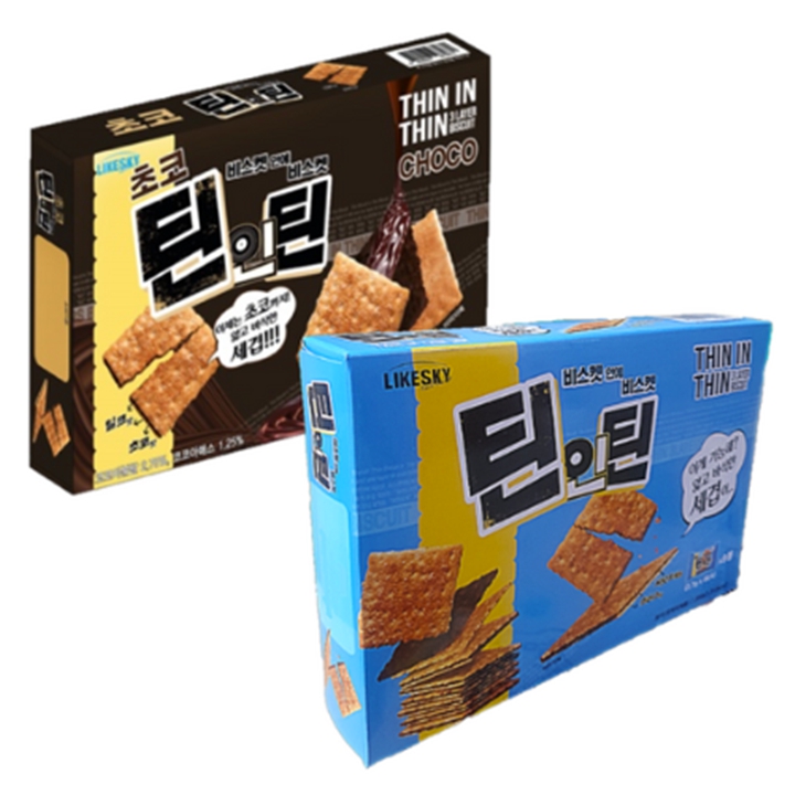 틴인틴 비스킷 초코 200g(밀크맛+초코맛) 