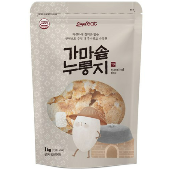 (임박할인)심플잇 가마솥 누룽지 1kg