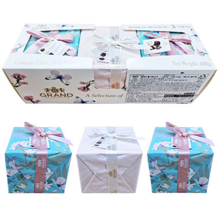 GRAND 벨기에 초콜릿 480g (리본포장 3박스)