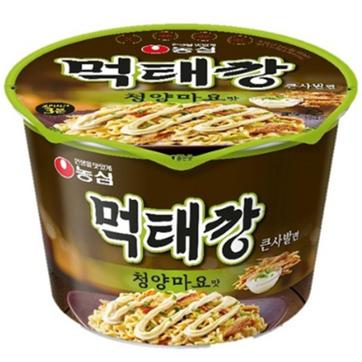 농심 먹태깡 큰사발면 청양마요맛 컵라면 118g