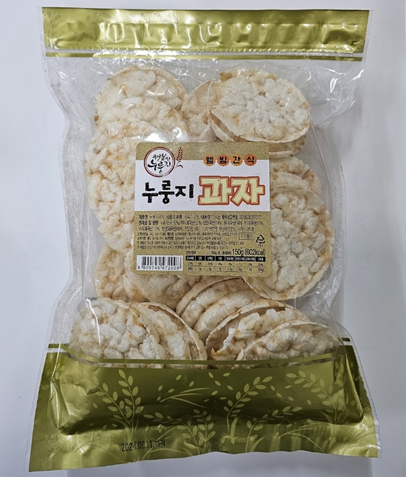 황금이삭 행복한누룽지 누룽지 과자(원형) 150g