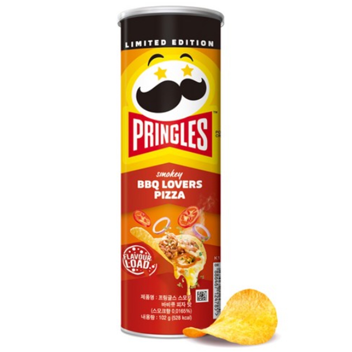 프링글스 스모키 BBQ LOVERS PIZZA 102g