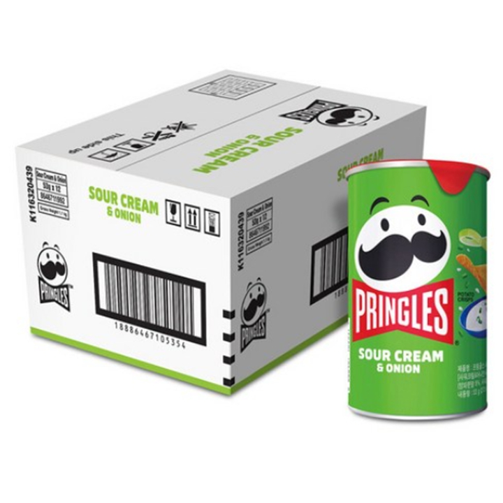 [박스] 미니 프링글스 사워크림 & 어니언 53g x 12개