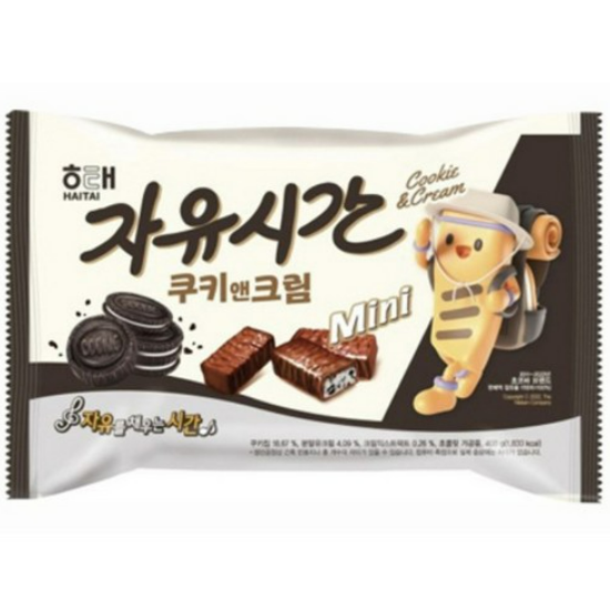 12100 해태 자유시간 미니 쿠키앤크림 400g