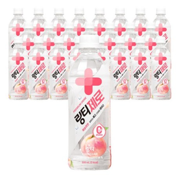 [박스]링티 제로 복숭아 500ml x 24페트