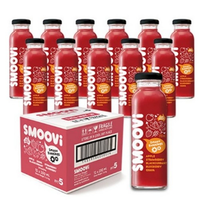 스무비 레드 애플 스트로베리 블랙커런트 블루베리 구아바 250ml x 12병