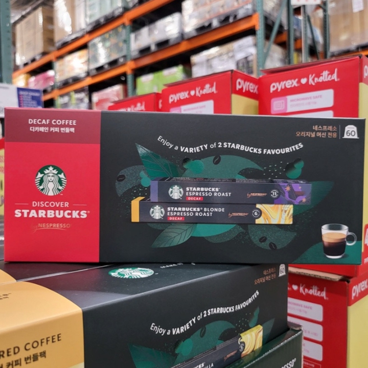 ◆네스프레소 스타벅스 캡슐커피 디카프 2종 60개
