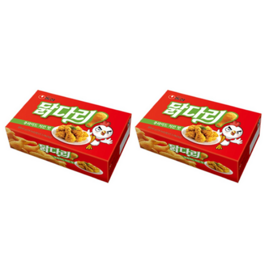 농심 닭다리 후라이드치킨맛 66g x 2개