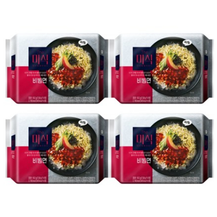 (50%할인) 하림 더미식 비빔면 138g x 4입