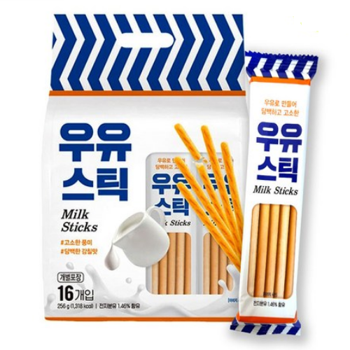 ◆키즈웰 우유스틱 256g (16개입)