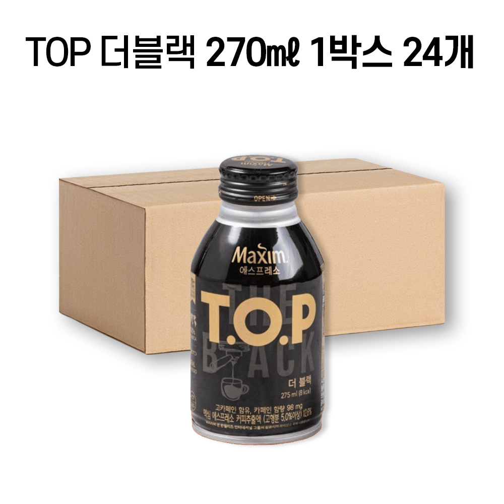 [박스]TOP 더블랙 275ml x 24캔