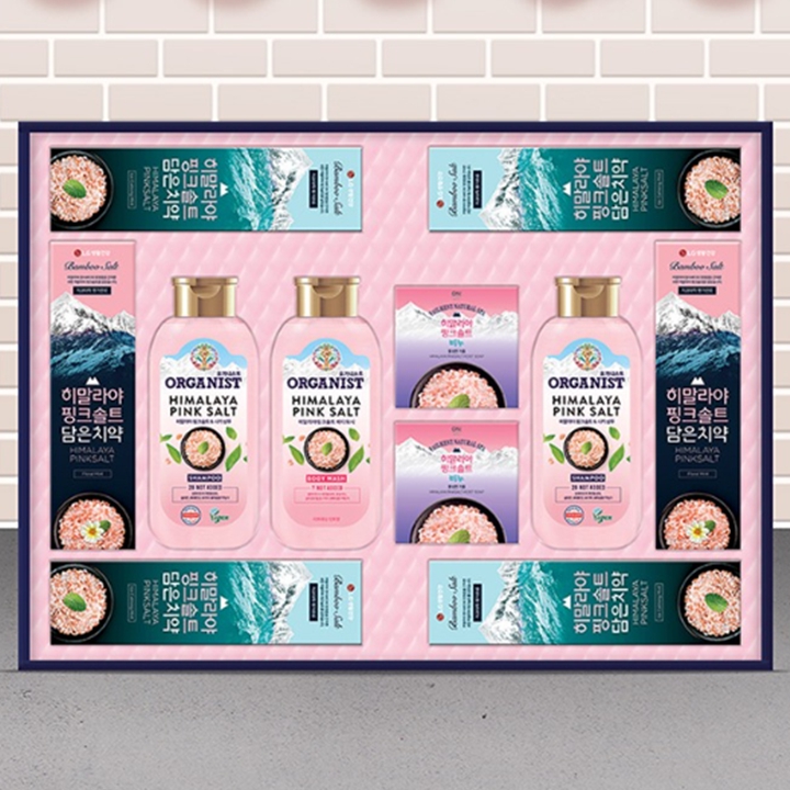 엘지생활건강 히말라야 핑크솔트 선물세트 + 쇼핑백
