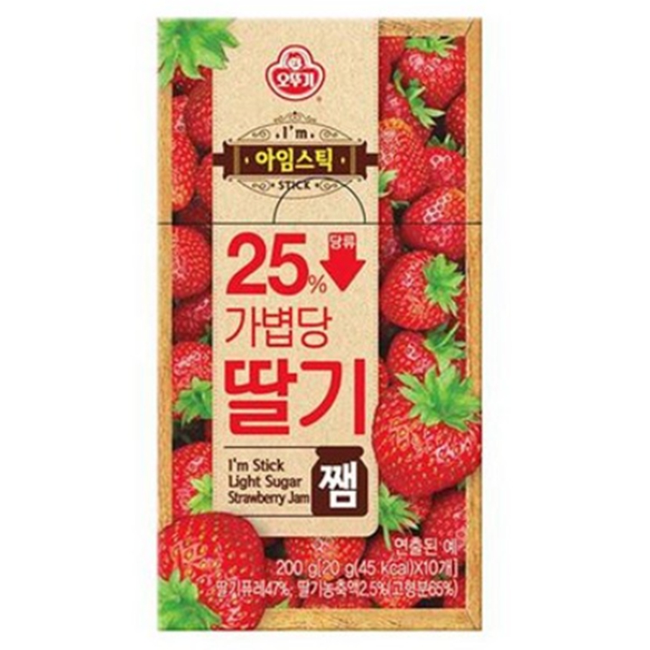 오뚜기 아임스틱 딸기잼 20g x 10스틱