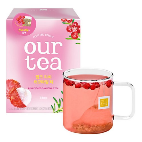 쟈뎅 아워티 핑크 리치 캐모마일티 8P 