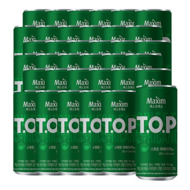 [박스]TOP 스위트 아메리카노 200ml x 36캔