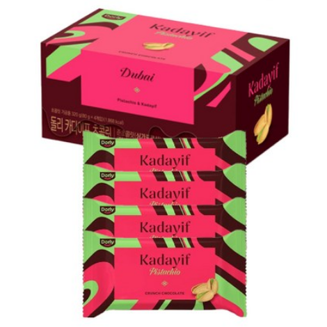 돌리 카다이프 두바이 초콜릿 80g x 4봉