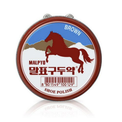 말표 가정용 구두약 갈색 40g  