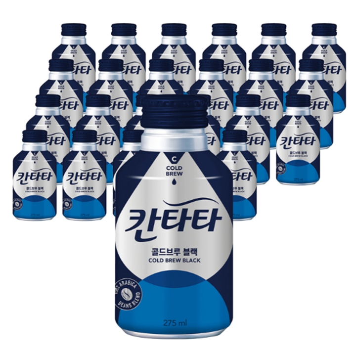 [박스] 칸타타 콜드브루 블랙커피 275ml x 24캔
