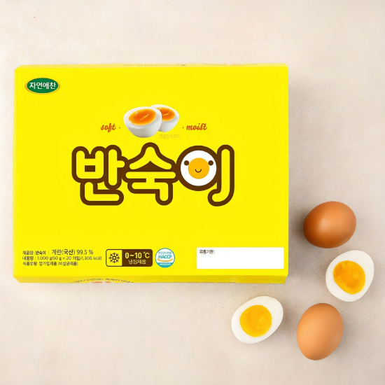 (할인/유통기한 2025.11.18) [박스]자연애찬 반숙이 반숙계란 20구