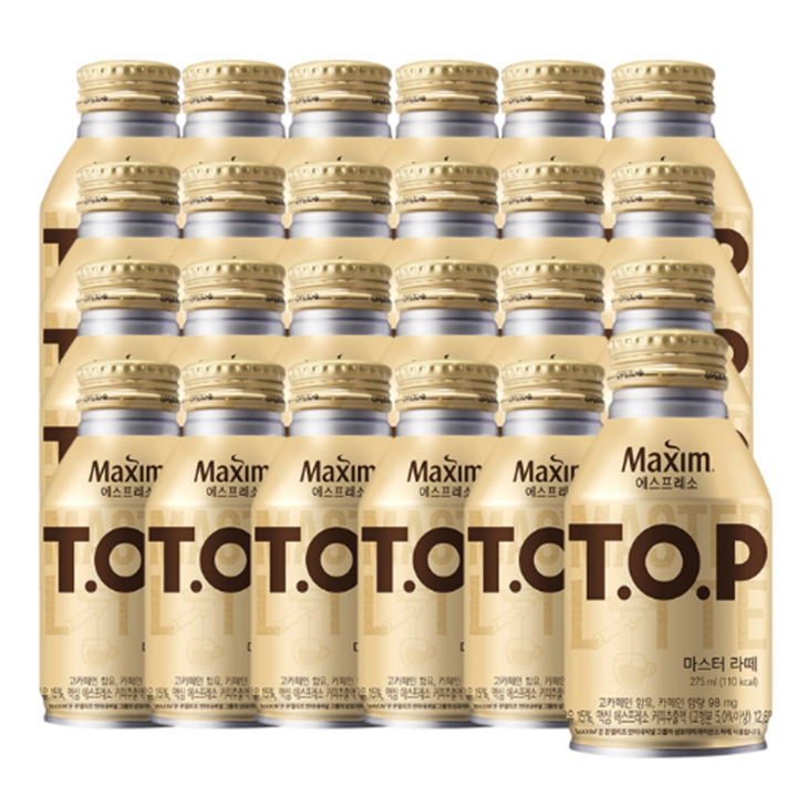 [박스]TOP 마스터 라떼 275ml x 24캔